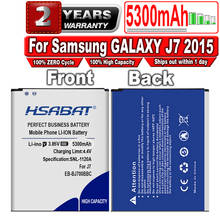 HSABAT 100% Новый 4400 мА/ч, EB-BJ700BBC Батарея для samsung GALAXY J7009 J7008 J700F SM-J7008 J7000 J700 ON7 G6000 J7 2015 2024 - купить недорого