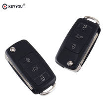 KEYYOU 3 Buttons Remote Car Key 434MHz ID48 Chip Fob For VW Volkswagen Sharan Bora Passat Polo Caddy Eos Skoda Octavia1K0959753G 2024 - buy cheap