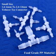 5~200pcs 1.6~6mm Food Grade PP Reducing Tee Connectors Aquarium Tank Air Pump Fittings Irrigation Pagoda Hose Reducer Tee Joint 2024 - buy cheap