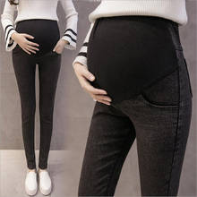 Jeans jeans para mulheres grávidas, roupas para maternidade em denim, tamanho grande, primavera, verão 2024 - compre barato