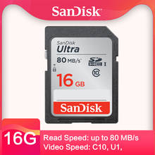 Sandisk ultra-cartão de memória para câmera full hd, sdhc/sdxc, cartão sd classe 10, 16gb, 32gb, 64gb, 128gb, 256gb, c10, 120 mb/s 2024 - compre barato