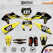 DSMTECH Customized Team Graphics Backgrounds Decals 3M Custom Stickers For 2019-2020 SXF 2020-2021EXC 010 2024 - buy cheap