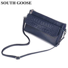 SOUTH GOOSE Luxury Handbags Genuine Leather Women Messenger Bag Female Shoulder Bag Vintage Crossbody Bags Lady Clutch Flap Bag 2024 - buy cheap