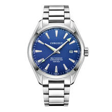 Мужские наручные часы Corgeut 41 мм с белым циферблатом и автоматическим календарем Miyota, механические сапфировые часы с кристаллом, роскошные часы от ведущего бренда 2024 - купить недорого