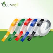 Ecowell 5Colors 9MM 3D Embossing Label Tape Compatible for Dymo 1610 1540 1880 12965  for Motex E101 E202 E303 Label Makers 2024 - buy cheap