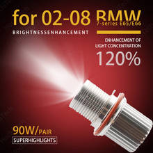 90W High Power LED angel eye bulbs ring Marker light for 02-08 BMW 7-series E65 E66 Super Bright 2024 - buy cheap