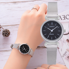 Relógio de pulso clássico feminino, relógio de luxo da moda com quartzo, pulseira em aço inoxidável branco, presente, 2020 2024 - compre barato