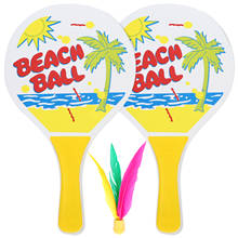 Raquete de badminton para crianças e adultos, raquete de badminton em madeira de álamo de alta qualidade, 5mm, para praia, badminton 2024 - compre barato