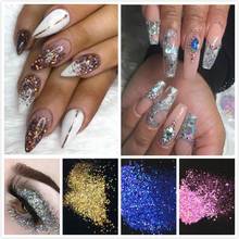 10g/bag  Mixed Shining Sugar Silver Nail Fine Glitter Dust Nail Holographic Glitter Powder For Christmas Halloween Decoration 2024 - buy cheap