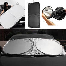 Foldable Anti-UV Car Windshield Visor Covers Front Block Window Sun Shade Silver Car Accessory 150*70 cm 2024 - buy cheap