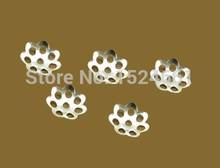 1500PCs Silver Plated End Beads Caps 6mm Dia. Findings *bead caps toggle clasp brooch findings connector charms 2024 - buy cheap