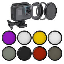 7 in 1 Camera Filter 52mm CPL FLD UV ND4 Red Yellow Sea Diving Filter + Ring + Lens Cap For Gopro Hero 7 6 5 hero(2018) 2024 - buy cheap