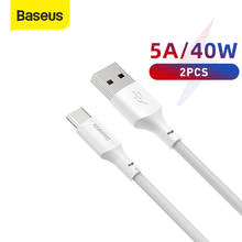 Baseus-Cable USB tipo C de carga rápida, Cable de datos para dispositivos Samsung, Huawei, Xiaomi y Samsung 2024 - compra barato