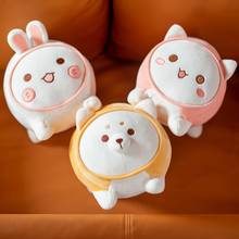 Japanese Style 30/40/50CM New Soft Lovely Plush Round Dolls Stuffed Cat Dog Rabbit Pillow Children Toys For Kids Gifts 2024 - buy cheap