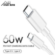 PINZHENG-Cable USB tipo C de carga rápida, USB-C para Samsung S10, Xiaomi, Huawei Mate 20, 60W, PD, 3,0 USB-C 2024 - compra barato