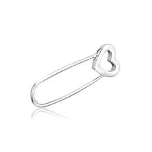 Signature HollowDIY Open Pin Findings Love Heart My Brooch for Women Fashion 925 Sterling Silver Charm Beads for Jewelry Making 2024 - buy cheap