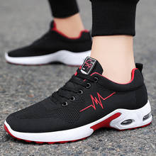 Men Air Mesh Sneakers Athletic Running Shoes Red Walking Shoes Sport Non-Slip Breathable Men Sports Shoes Plus Size Tenis Fila 2024 - buy cheap