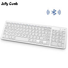 Jelly Comb Rechargeable Bluetooth Keyboard for iPad Tablet Laotop Multimmedia Keys Wireless Keyboard for IOS Andriod Ultra Slim 2024 - buy cheap