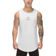Camiseta casual de malha para treino masculina, camiseta sem mangas de secagem rápida para ginástica e musculação 2024 - compre barato