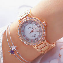 Элегантное ожерелье из розового золота Для женщин часы женские 2021 Элитный бренд Для женщин Нержавеющая сталь наручные часы Для женщин Montre Femme 2020 2024 - купить недорого