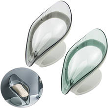 Leaf-shaped soap dish, drain soap dish, sponge brush soap dish with drain tray, used in bathroom and kitchen 2024 - buy cheap