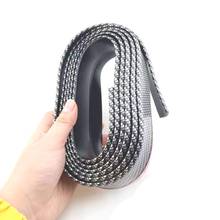 2.5m car bumper lip protector carbon fiber rubber strip for Peugeot 206 207 208 301 307 308 407 2008 3008 4008 2024 - buy cheap