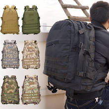 Mochila de montanhismo, militar, tática, 50 litros, viagem, acampamento, caminhada, atividades ao ar livre 2024 - compre barato