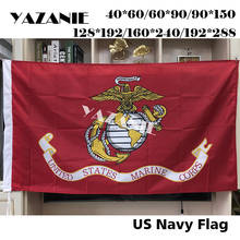 YAZANIE-banderas y pancartas del Cuerpo de Marines de los Estados Unidos, poliéster, Ejército Americano USMC, arandelas de latón, bandera militar voladora 2024 - compra barato