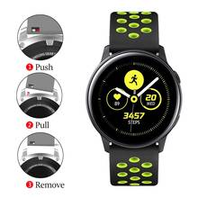 Correa de reloj de 20mm y 22mm para Samsung Galaxy watch 3, 42, 45, 46mm, active 2 band, amazfit pace/gts2/bip, pulsera deportiva huawei GT 2 2024 - compra barato