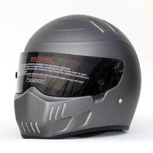 CRG ATV-6-casco de motocicleta Retro para adulto, protector de cara completa de carreras, color plateado, con personalidad, DOT S-XXL 2024 - compra barato