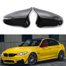 Tapa de espejo retrovisor para puerta lateral de coche BMW, cubierta de espejo para F80, F82, F83, M3, M4, 2014, 2015, 2016, 2017, 2018, ABS, negro brillante, 1 par 2024 - compra barato