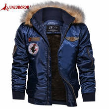 Winter Parkas Coat Army Military Fleece Jacket Men Casual Fur Collar Hooded Coat Overcoat Air Force Motorcycle Thick Warm Jacket 2024 - buy cheap