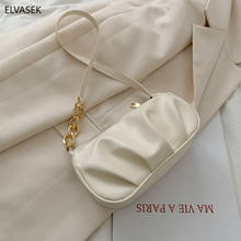 Elegante axila sling bolsas cor sólida feminina couro do plutônio sacos de ombro simples feminino cor sólida sacos para as mulheres 2021 moda 2024 - compre barato