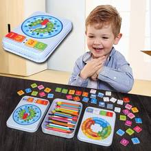 Palo de madera colorido para niños, tarjeta magnética de matemáticas, juego de cuenta de aprendizaje, rompecabezas, educación, juguete para niños en edad preescolar, juguetes de aprendizaje de matemáticas 2024 - compra barato