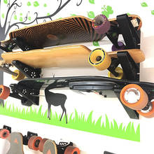 Skate prateleiras suporte de armazenamento de parede montagem gancho ganchos indoor mostrar stands caber todo o tamanho skate longboard hóquei vara 2024 - compre barato