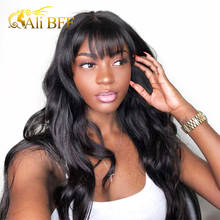 32Inch Body Wave Full Machine Made Wig Body Wave Wigs 180% Brazilian Hair Wig With Bangs Human Hair Wigs For Black Women 2024 - купить недорого