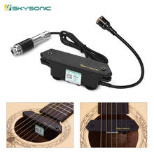 SKYSONIC T-902 акустической гитары Active Soundhole Пикап магнитный + микрофон двойной звукосниматель для системы регулировки громкости гитары Запчасти 2024 - купить недорого