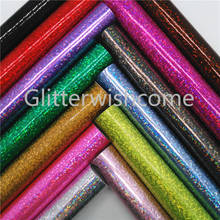 Folhas de couro lisas da tela do brilho do glitterwishcome 21x29cm a4, tecido do couro do falso, couro sintético para arcos, gm3210a 2024 - compre barato