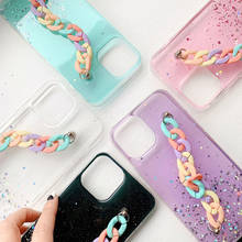 Glitter Starry 3D Bracelet Soft Phone Case for IPhone 12 11 Pro XR X XS Max Mini iphone 8 7 6 6S Plus Transparent Cover 2024 - buy cheap