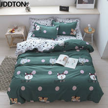 JDDTON 2020 New Classic Colorful Bedding Set 5 Size Solid Color Bed Linings Duvet Pillowcases Cover Bed Sheet Cover Set BE019 2024 - buy cheap