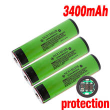 Литиевая батарея 18650 3400 мА · ч 3,7 В для NCR18650B, 3400 мА · ч для фонарика, для платы защиты аккумулятора (PCB) 2024 - купить недорого