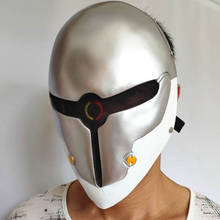 Engrenagem de metal resina sólida máscara capacete halloween cosplay cinza raposa horror capacete halloween festa adereços jogo de papel máscara 2024 - compre barato
