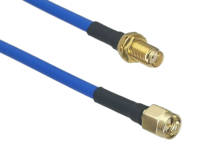 1pcs RF Connector SMA Male Plug to SMA Female Jack Bulkhead RG402 0.141" Coaxial Bule Cable Flexible Pigtail 4inch~20M 2024 - buy cheap