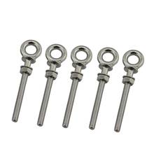 5PCS 316 Stainless Steel HX Long Shoulder Lifting Eye Bolt With Nut M6 M8 M10 For Wire Rope Lifting 2024 - buy cheap