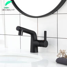 Grifo de lavabo CON MEZCLADOR DE AGUA para baño, grifería de un solo mando extraíble, un solo orificio, 360 grados 2024 - compra barato