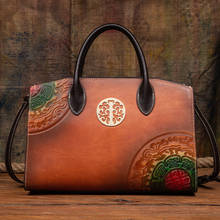 Johnature Luxury Handbags Women Bags Designer 2022 New Nature Cow Leather Vintage Large Capacity Versatile Female Shoulder Bags 2024 - buy cheap