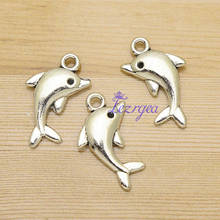 20pcs/lot--23x13mm, Antique silver plated dolphin charms,DIY supplies,Jewelry accessories 2024 - buy cheap