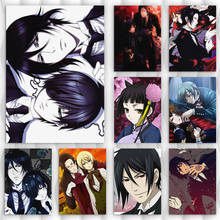 WTQ Anime Posters Canvas Painting Black Butler Sebastian X Ciel Phantomhive Anime Manga Wall Art Picture Room Decor Home Decor 2024 - buy cheap