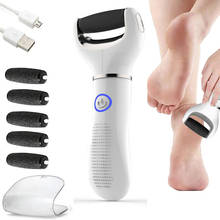 Amoladora de pie eléctrica recargable por USB, Lima de talón, exfoliante, máquina de pedicura, herramienta para el cuidado de los pies, Lima de piel muerta, 4 Uds. 2024 - compra barato