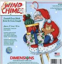 T-WY Высокое качество Прекрасный хит продаж Счетный Набор для вышивания крестиком ветряной колокольчик Дед Мороз Санта Рождественская елка орнамент Dim 08765 2024 - купить недорого